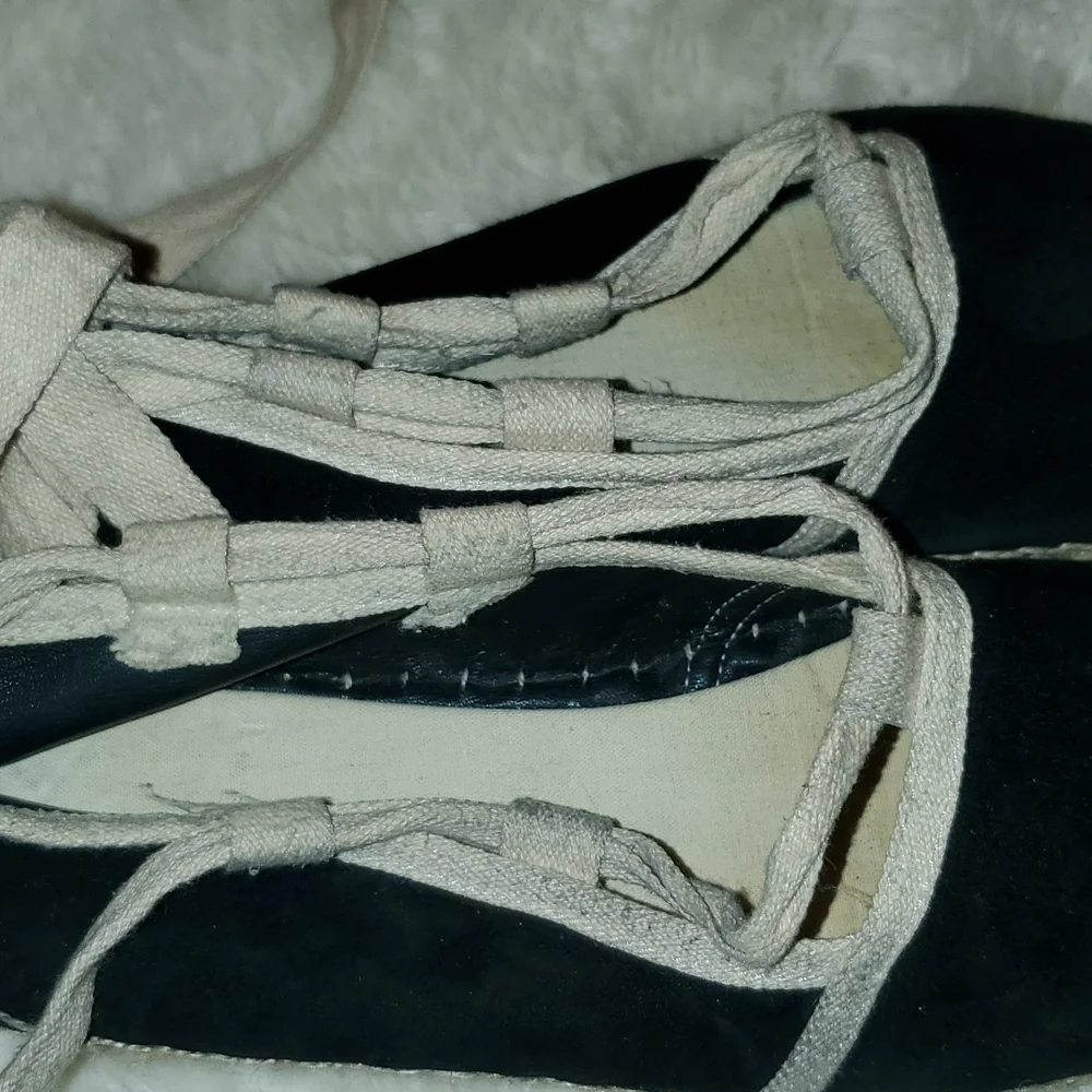 Ralph lauren suede‎ lace-up platform espadrilles
